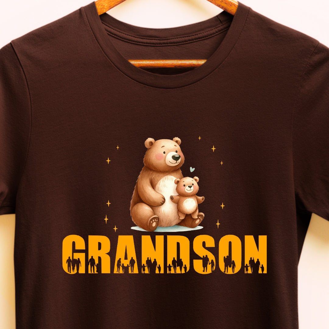 Adorable Teddy Bear Graphic T-shirt for Grandsons | Cute and Comfortable Tee