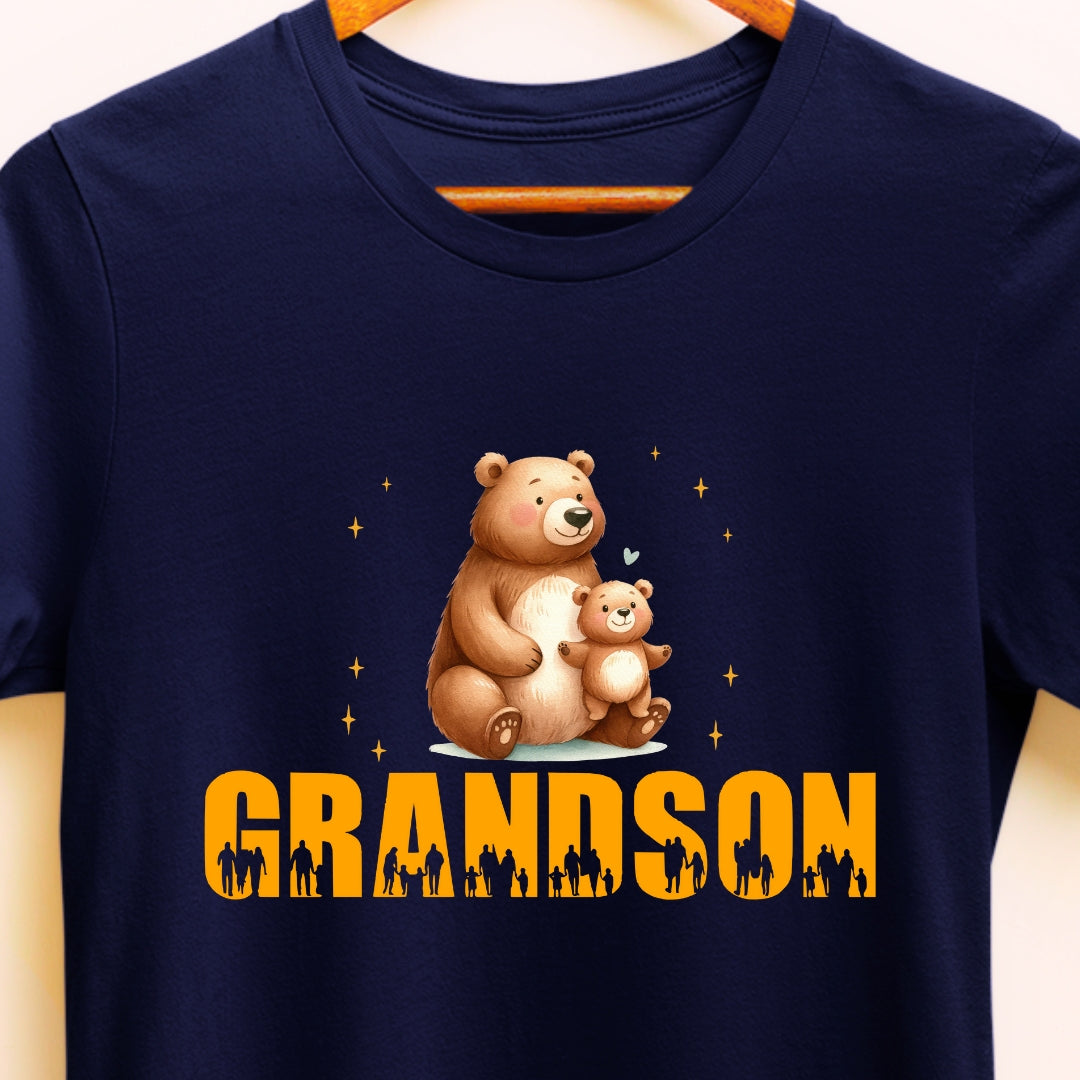 Adorable Teddy Bear Graphic T-shirt for Grandsons | Cute and Comfortable Tee