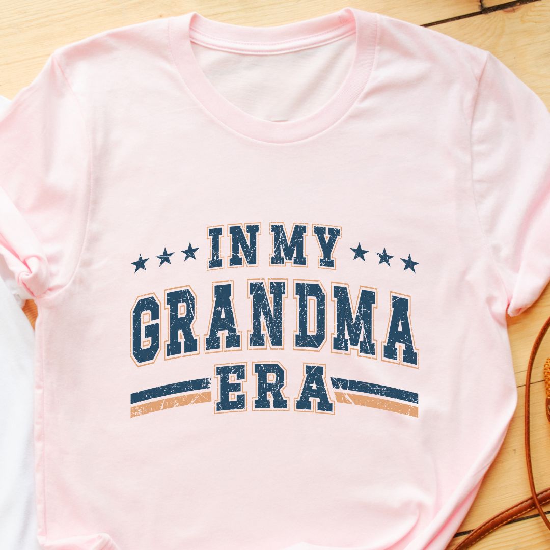 "In My Grandma Era" T-Shirt – Cool & Elegant University Font, Perfect Gift for Grandmother | Unisex Fit