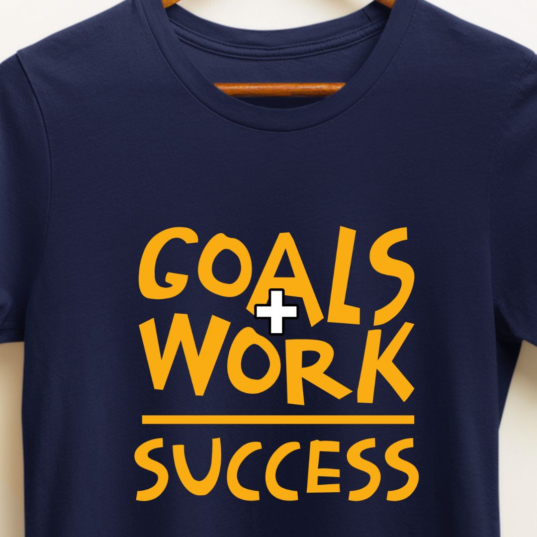 Goals Plus Work Equals Success T-Shirt | Motivational Tee for Achievers