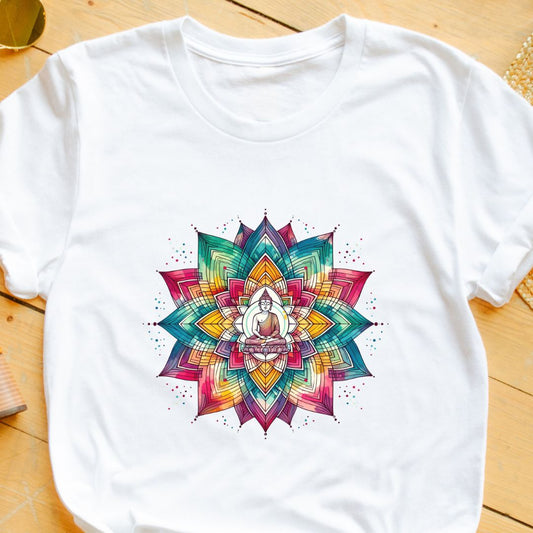 Buddha Mandala T-Shirt – Symbol of Inner Peace & Balance | Unisex Fit