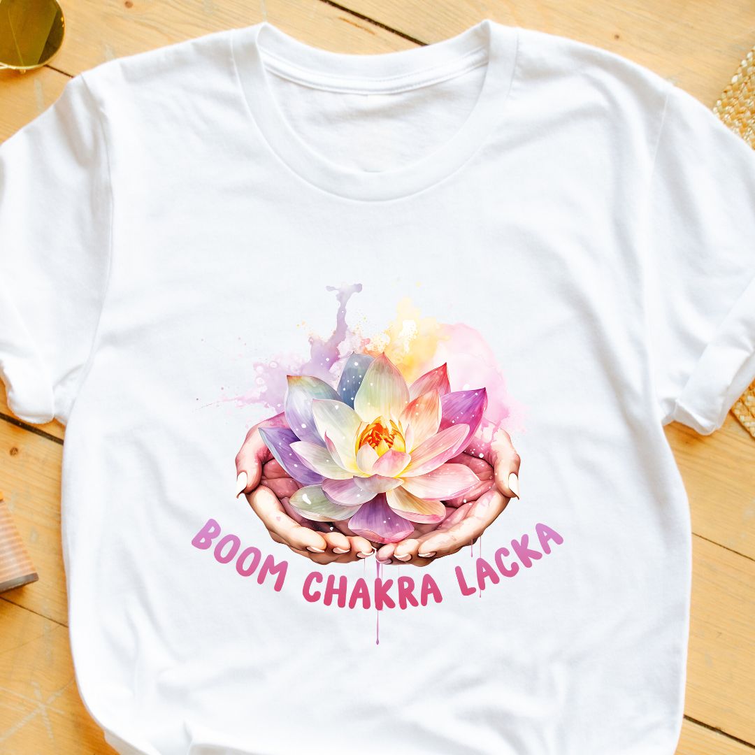 "Boom Chakra Lacka" T-Shirt – Fun Yoga Tee for Mindful Moms & Yoga Lovers | Unisex Fit