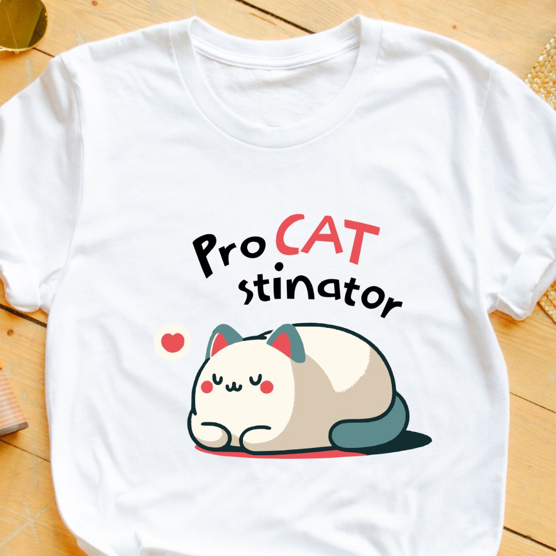 Procatstinator T-Shirt - Embrace Your Love for Cats