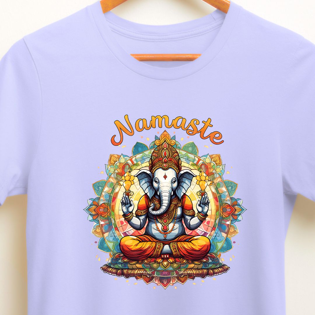 Traditional Lord Ganesha T-Shirt for Ganesh Chaturthi | Vibrant Design