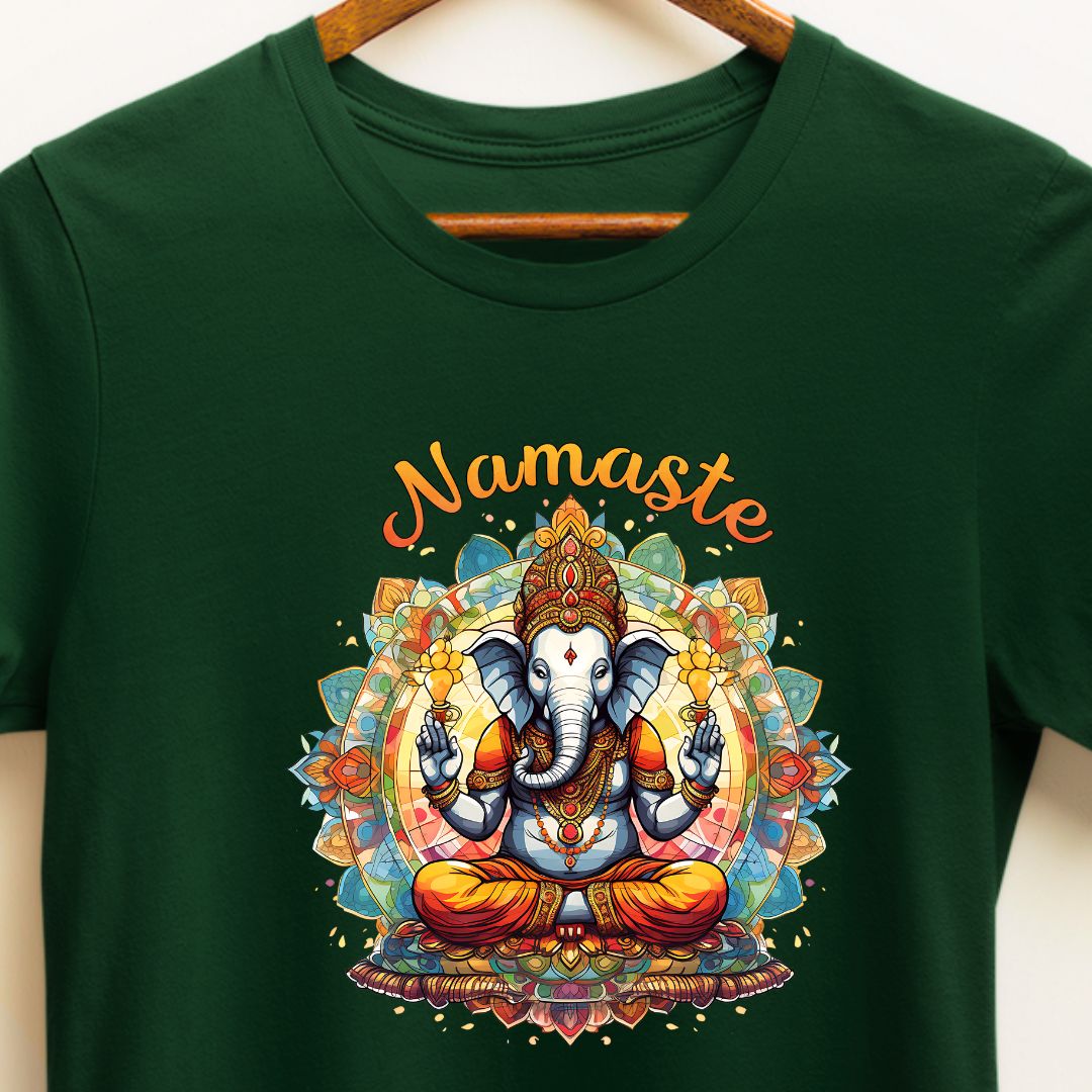 Traditional Lord Ganesha T-Shirt for Ganesh Chaturthi | Vibrant Design