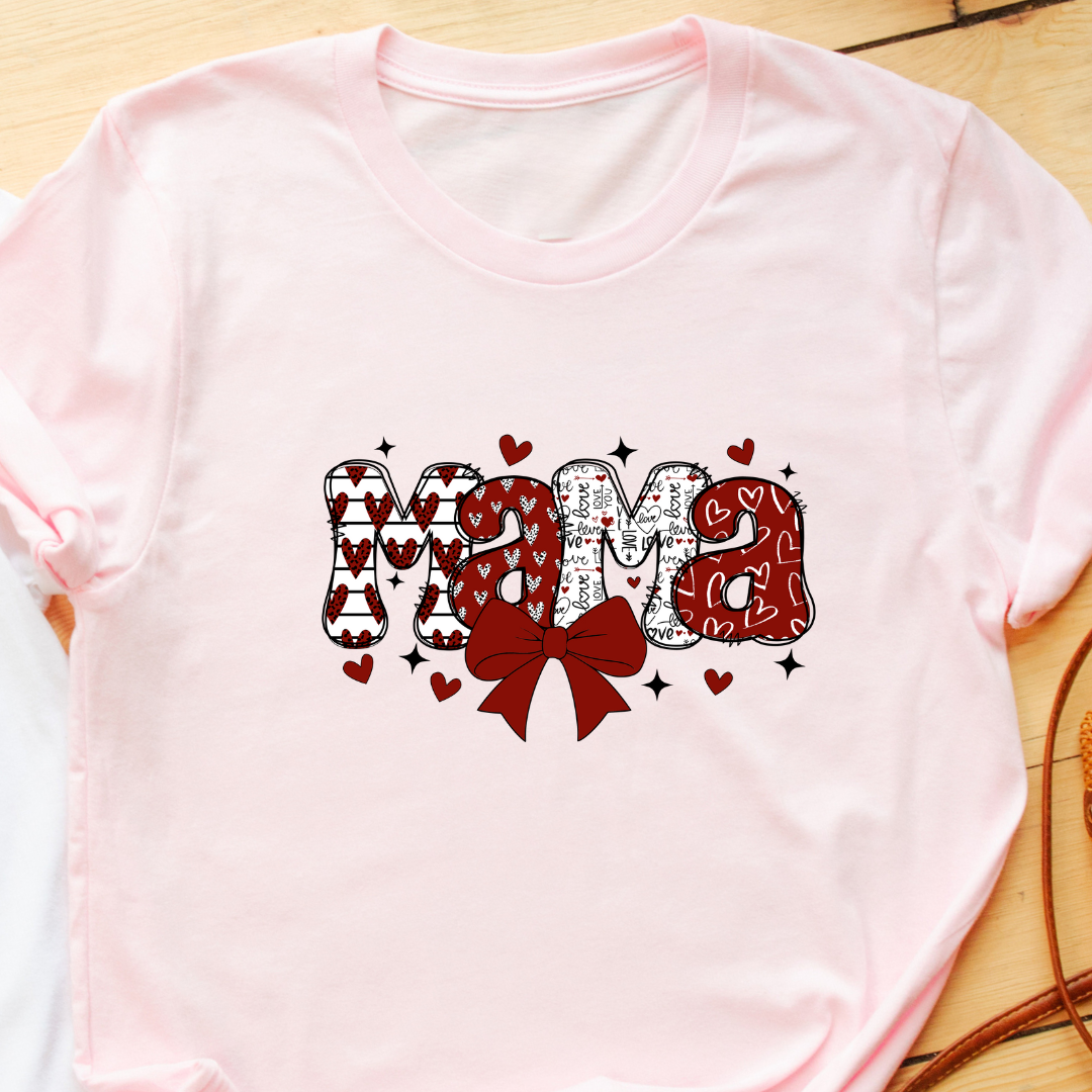 "Mama" T-Shirt – Adorable Valentine’s Gift for Moms & Moms-to-Be