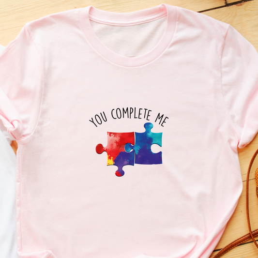 "You Complete Me" T-Shirt – Thoughtful Gift for Her | Celebrate Love & Appreciation