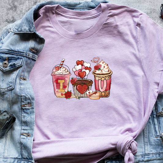 "I Love You Coffee T-Shirt – Adorable Coffee Lover's Tee for Valentine’s Day | Unisex Fit"