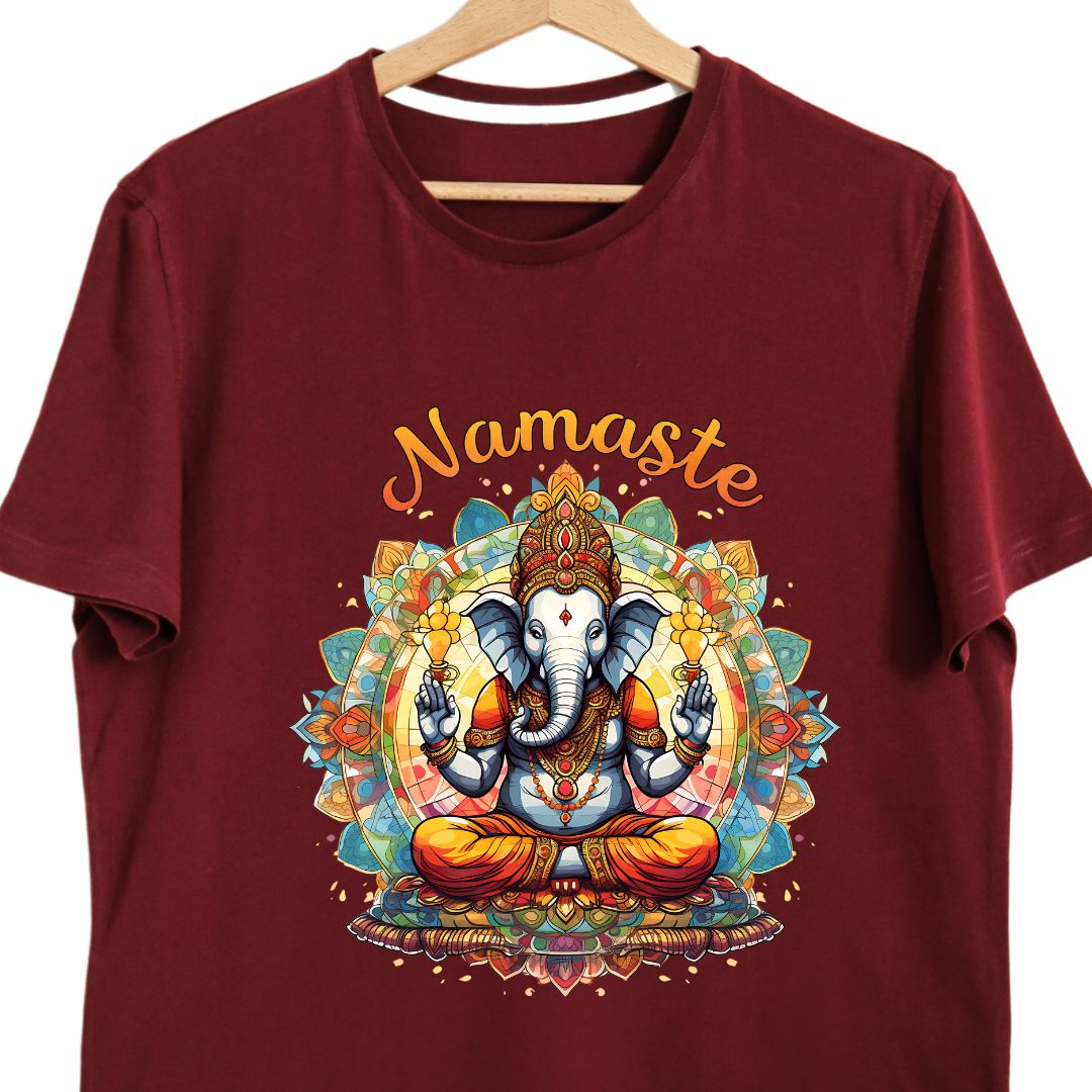 Traditional Lord Ganesha T-Shirt for Ganesh Chaturthi | Vibrant Design