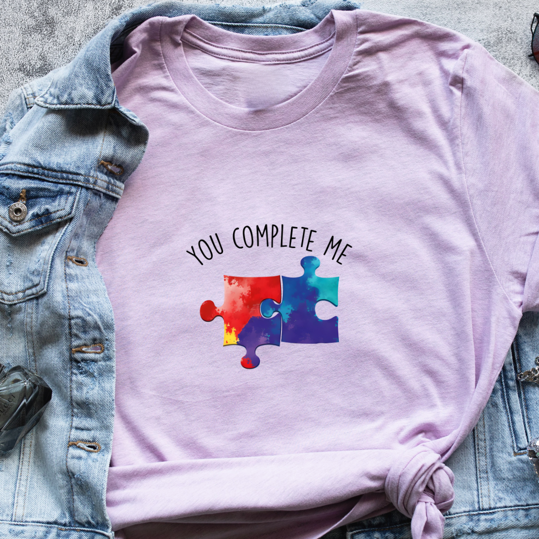 "You Complete Me" T-Shirt – Thoughtful Gift for Her | Celebrate Love & Appreciation