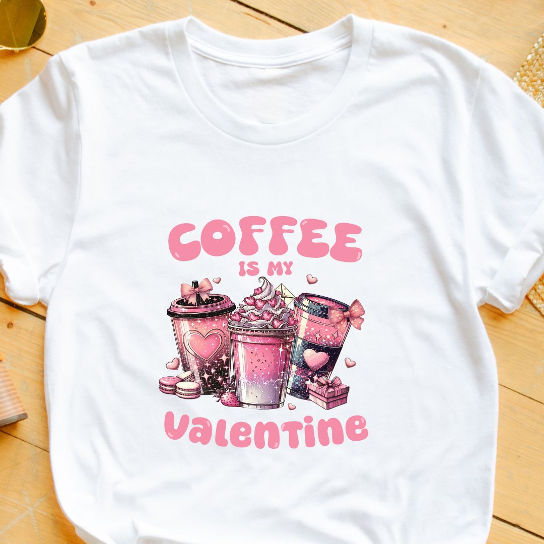 "Coffee is My Valentine" T-Shirt – Perfect Valentine’s Gift for Coffee Lovers | Unisex Fit