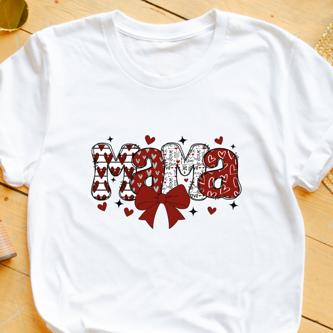 "Mama" T-Shirt – Adorable Valentine’s Gift for Moms & Moms-to-Be