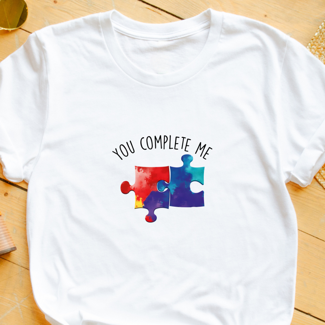 "You Complete Me" T-Shirt – Thoughtful Gift for Her | Celebrate Love & Appreciation