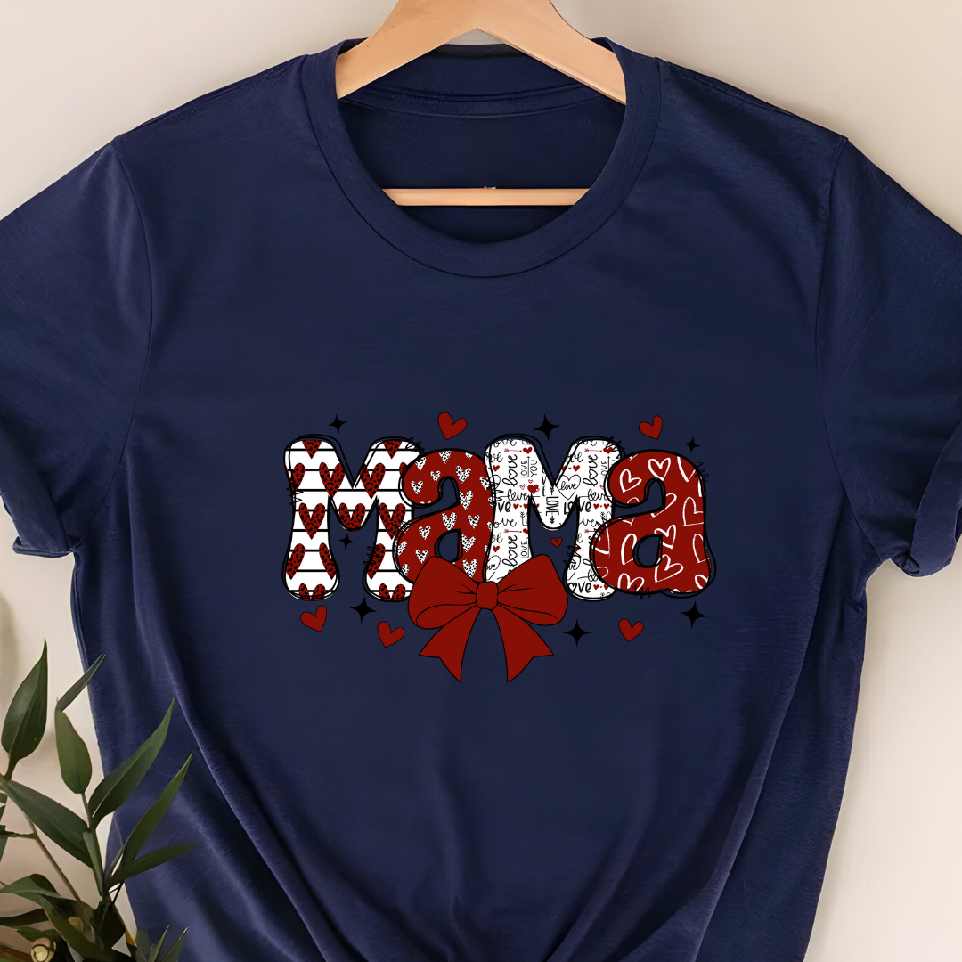 "Mama" T-Shirt – Adorable Valentine’s Gift for Moms & Moms-to-Be