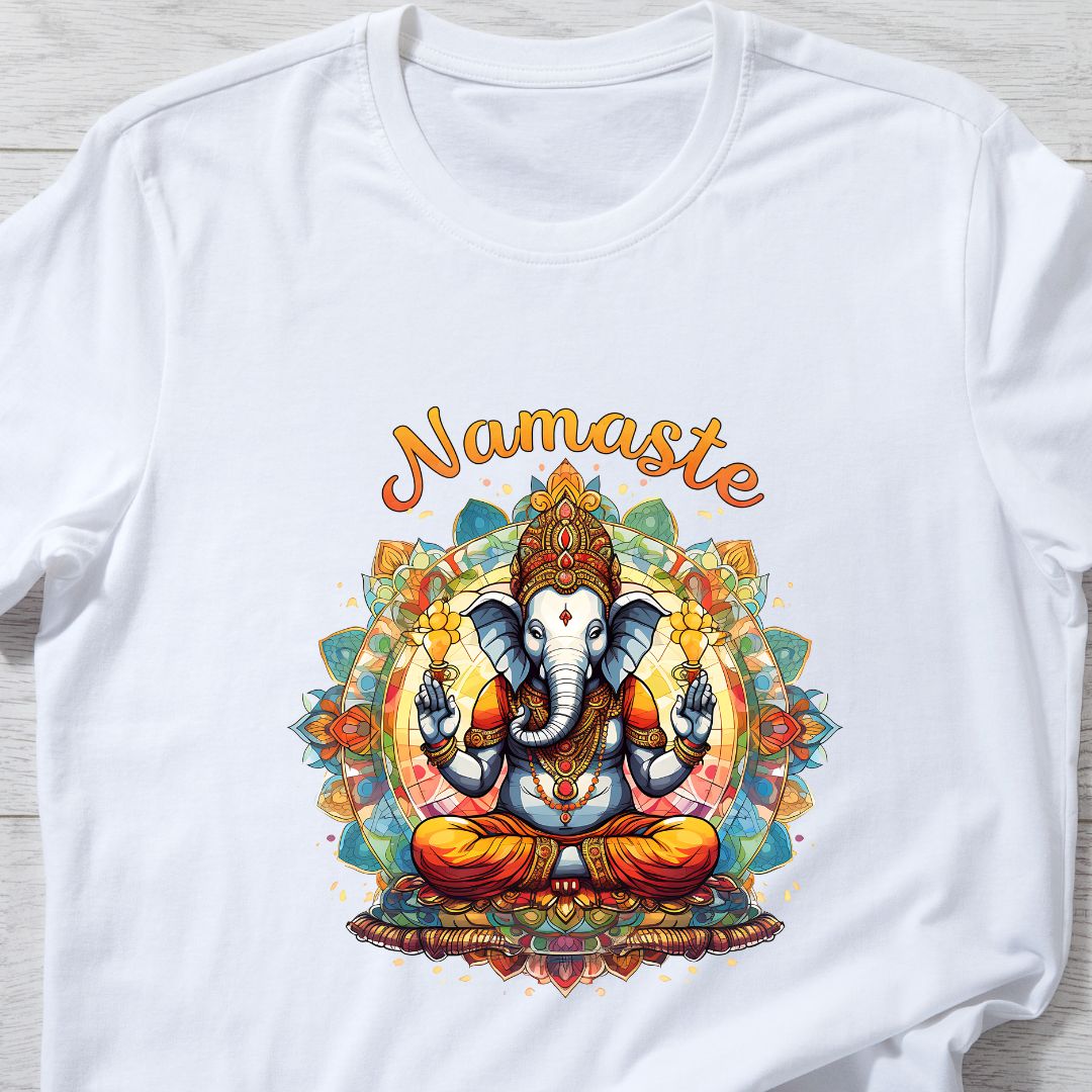 Traditional Lord Ganesha T-Shirt for Ganesh Chaturthi | Vibrant Design