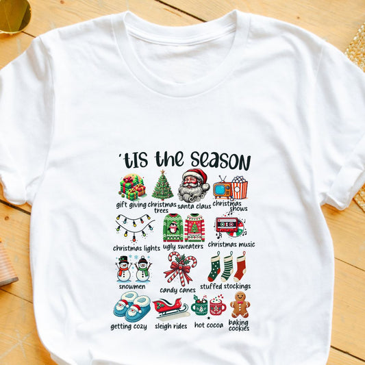 "'Tis the Season" Christmas T-Shirt – Festive & Fun Holiday Tee | Unisex Fit