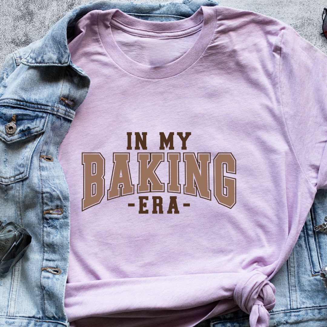 In My Baking Era – Text-Only T-shirt for Women | Eazy Peace