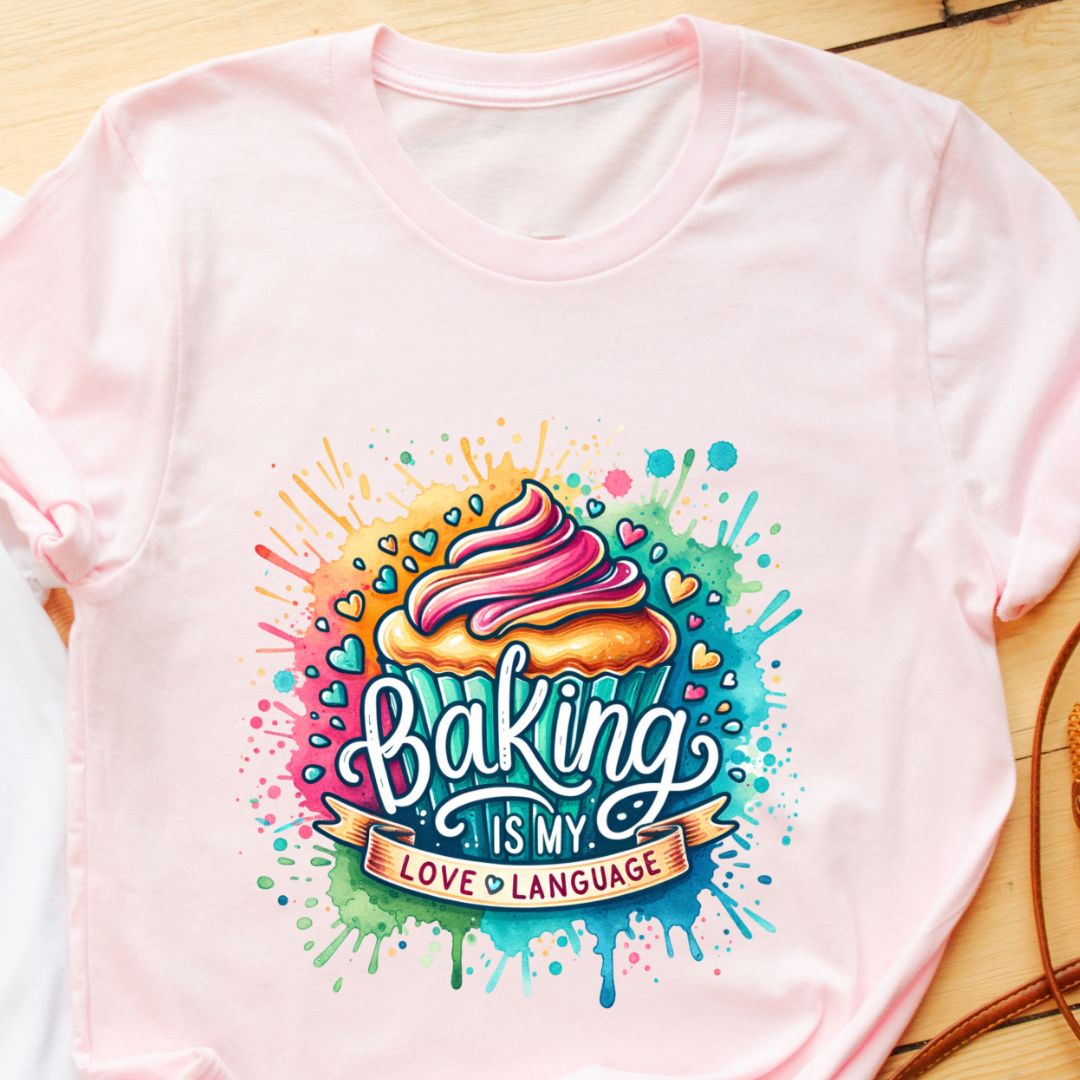 Baking Is My Love Language – Muffin Graphic T-Shirt | Eazy Peace