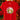A bright red short-sleeve t-shirt hanging on a wooden hanger, featuring a colorful graphic of a green-haired elf character wearing a pink Santa hat and blowing a pink bubblegum bubble. The background shows a blurred Christmas tree with warm lights and red poinsettias.