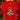 A bright red short-sleeve t-shirt hanging on a wooden hanger, featuring a festive Christmas tree graphic with a red and green bow on the front. The background is a warm, blurred holiday scene with lights and poinsettias.