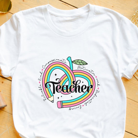 Creative Teacher T-Shirt | Fun Learning Design | Eazy Peace India