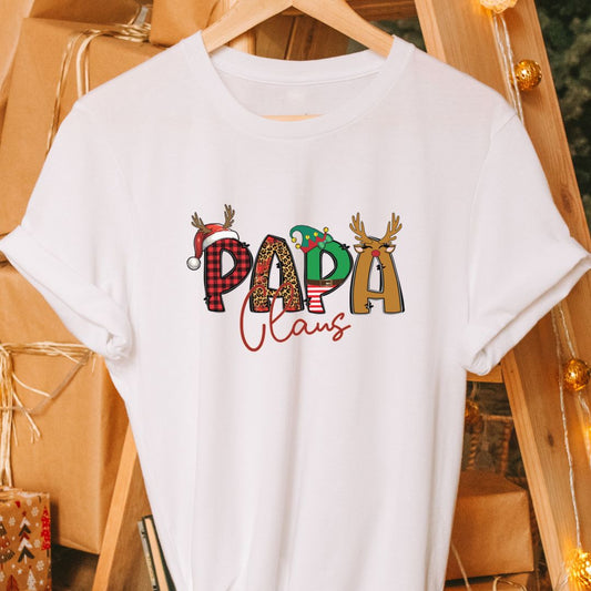 Papa Claus" T-Shirt – Vibrant & Fun Holiday Design for Dads | Unisex Fit