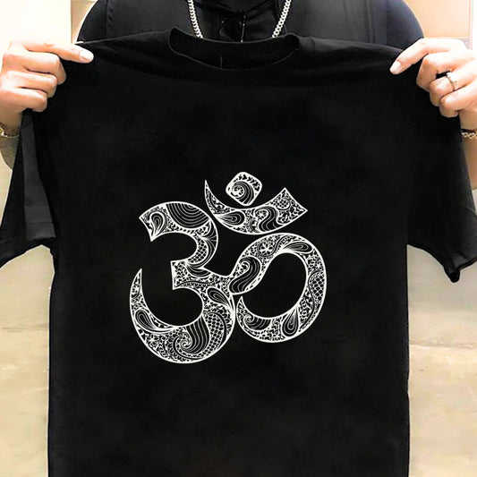 Om Tattoo Style Devotional T-shirt