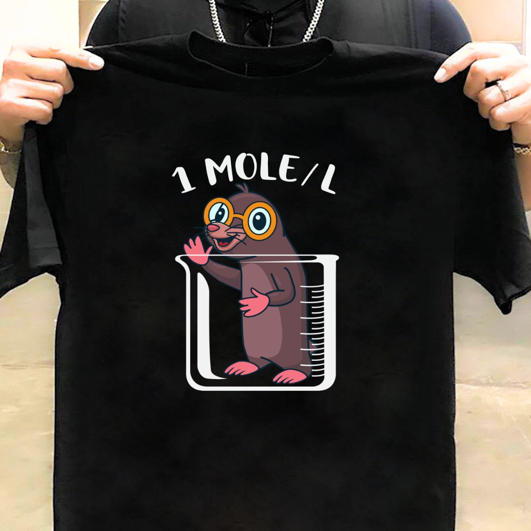 Science Funny Tshirt 1 Mole/Liter