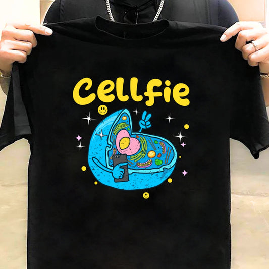 Science Funny T-shirt Cellfie