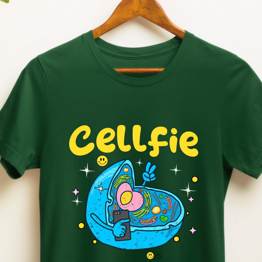 Science Funny T-shirt Cellfie