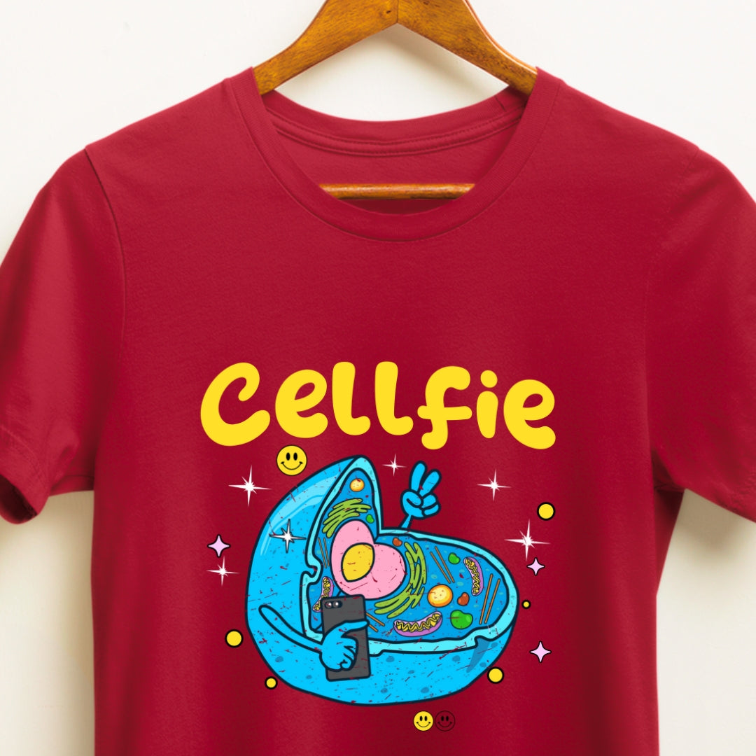 Science Funny T-shirt Cellfie