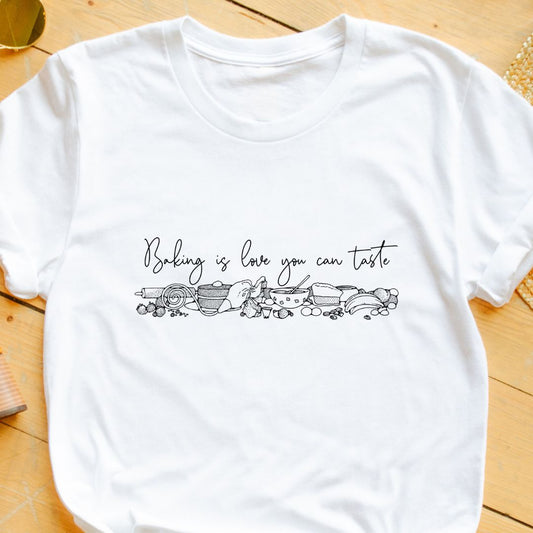 Baking Is a Love You Can Taste Minimalist T-Shirt | Eazy Peace