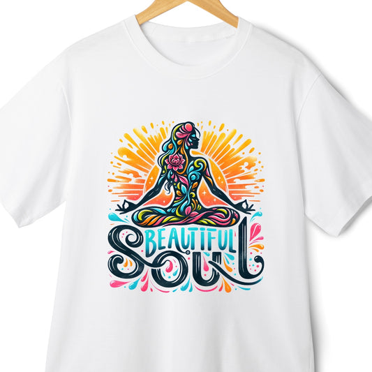 Express Your Inner Beauty: 'Beautiful Soul' Boho Oversized T-Shirt | Eazy Peace