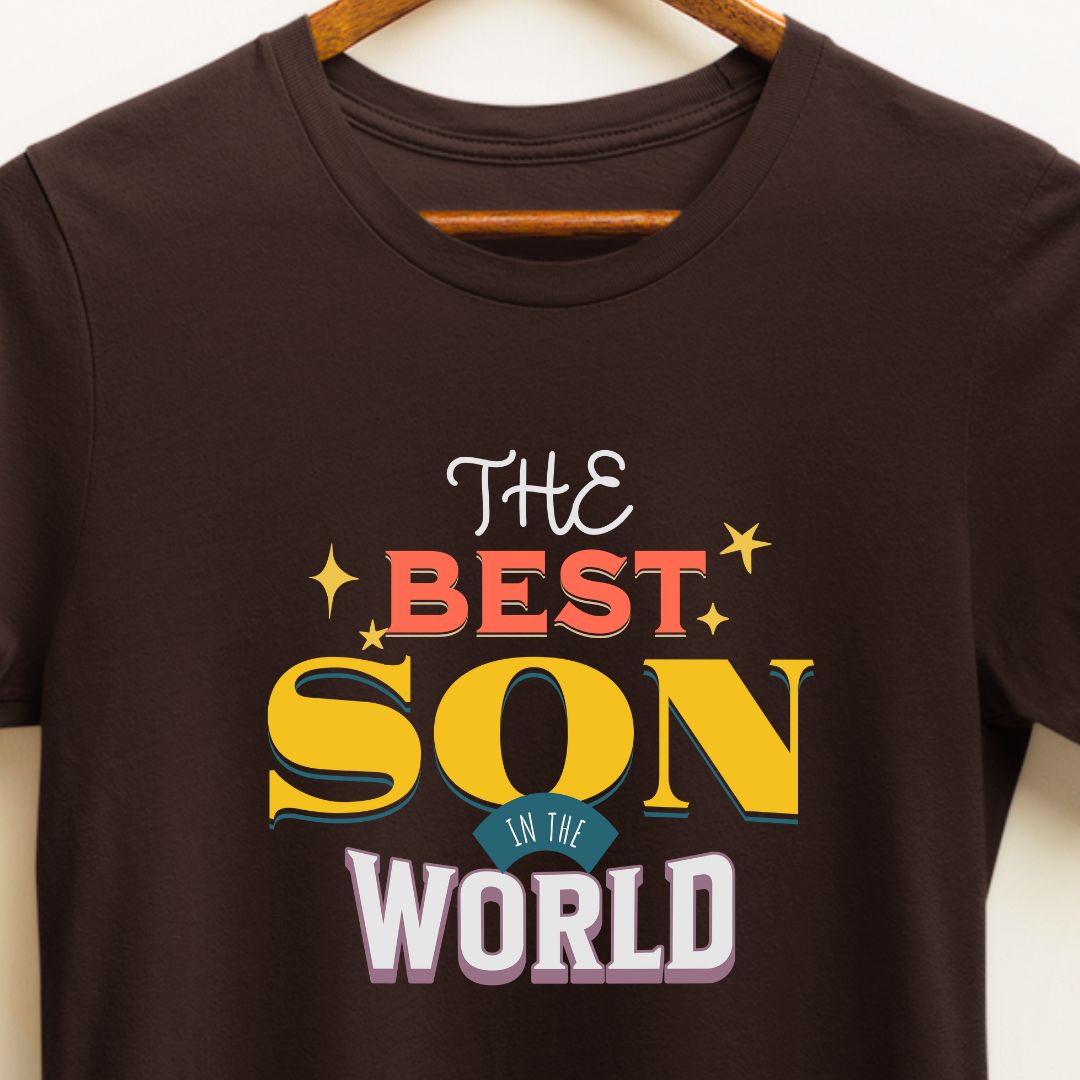 Best Son in the World T-Shirt | Premium 100% Cotton Quality Regular Fit