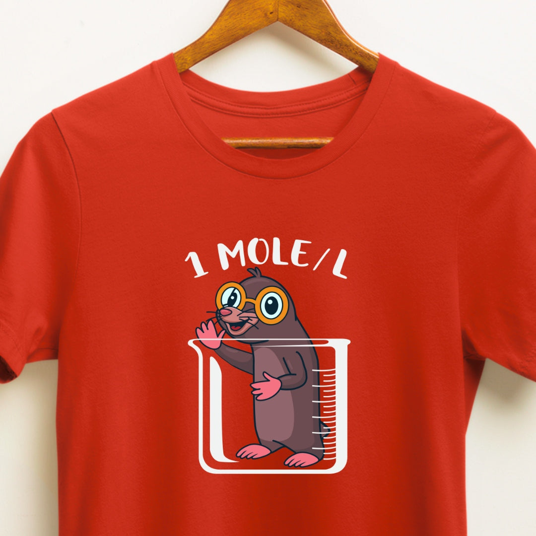 Science Funny Tshirt 1 Mole/Liter