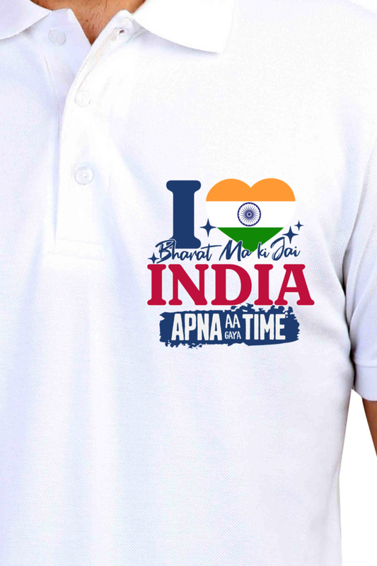 I Love India, Apna Time aa Gaya Polo T-shirt