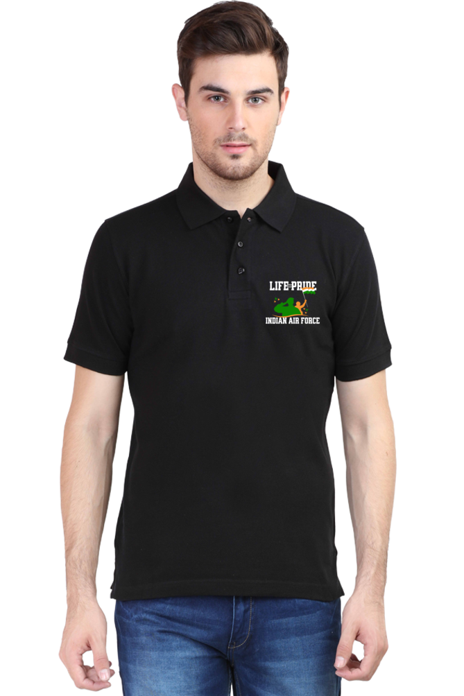 Life and Pride Indian Air Force Polo T-shirt